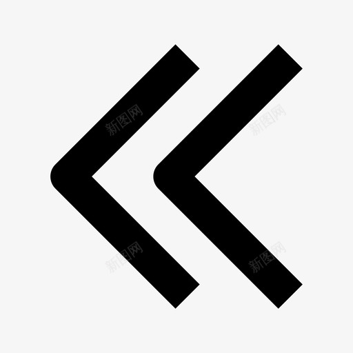 回放箭头后退图标svg_新图网 https://ixintu.com ui 反转 后退 回放 用户界面 箭头