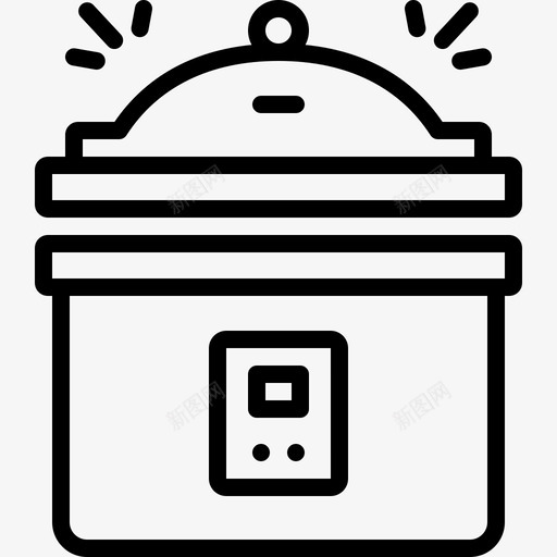 压力锅速溶锅图标svg_新图网 https://ixintu.com 压力锅 速溶锅