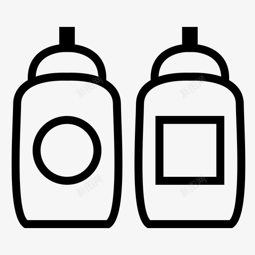 酱汁烧烤瓶装图标svg_新图网 https://ixintu.com 烧烤 瓶装 番茄酱 酱汁