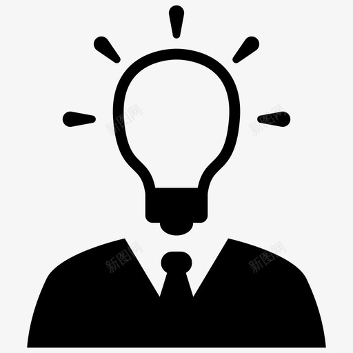 创意智慧解决方案图标svg_新图网 https://ixintu.com 企业管理 创意 智慧 解决方案