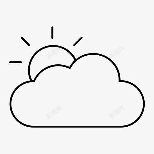 日出晴朗日落图标svg_新图网 https://ixintu.com 天气 日出 日落 晴朗