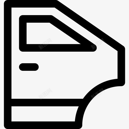 车门修车16直线图标svg_新图网 https://ixintu.com 修车 直线 车门