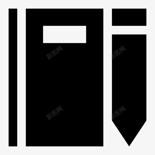 笔记本日记记事本图标svg_新图网 https://ixintu.com UI 书写 信纸 响应 图标 日记 用户界面 笔记本 记事本