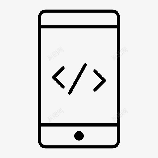 代码应用程序编码图标svg_新图网 https://ixintu.com 代码 应用程序 编码