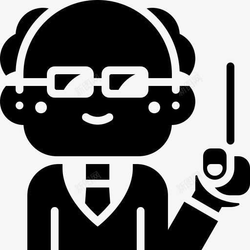 老师男专业雕文填充图标svg_新图网 https://ixintu.com 专业 填充 老师 雕文