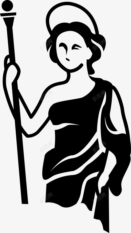 赫拉女神希腊语图标svg_新图网 https://ixintu.com 先知 古代 女神 希腊语 王后 祭司 诸神 赫拉