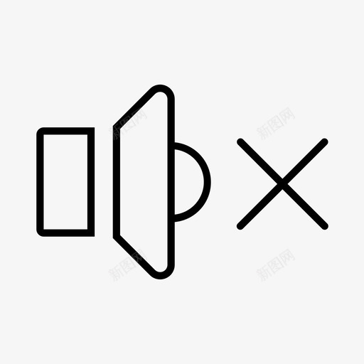 静音ui用户界面图标svg_新图网 https://ixintu.com ui ux 用户界面 静音
