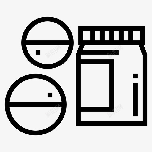 药片健康药物图标svg_新图网 https://ixintu.com 健康 动物园 药片 药物