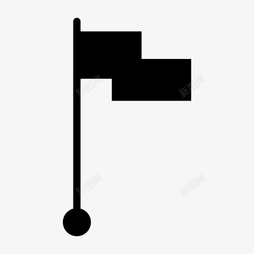 旗帜位置信号旗图标svg_新图网 https://ixintu.com 位置 信号 号旗 旗帜