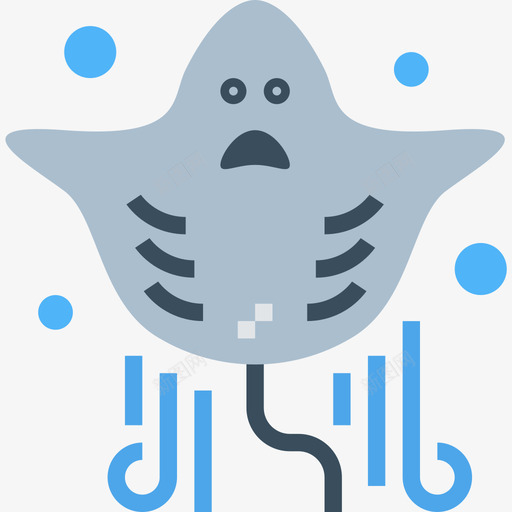 黄貂鱼水族馆2扁平图标svg_新图网 https://ixintu.com 扁平 水族馆 黄貂鱼