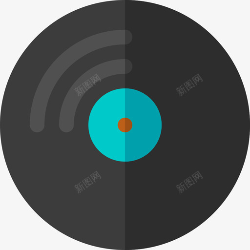 乙烯基音乐商店24平面图标svg_新图网 https://ixintu.com 乙烯基 商店 平面 音乐