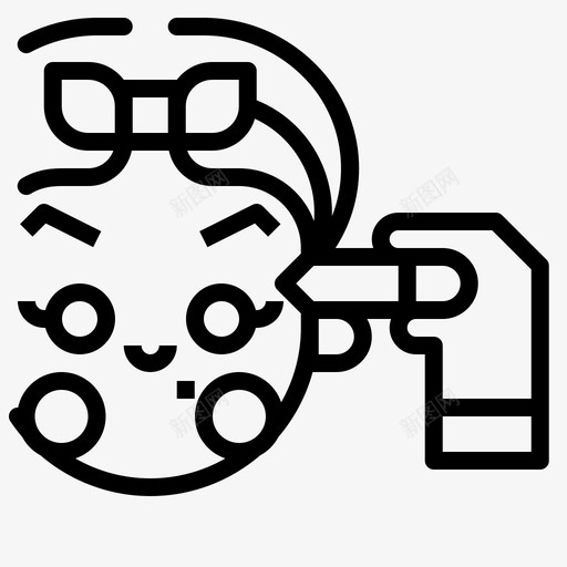 眼线化妆品9线状图标svg_新图网 https://ixintu.com 化妆品 眼线 线状
