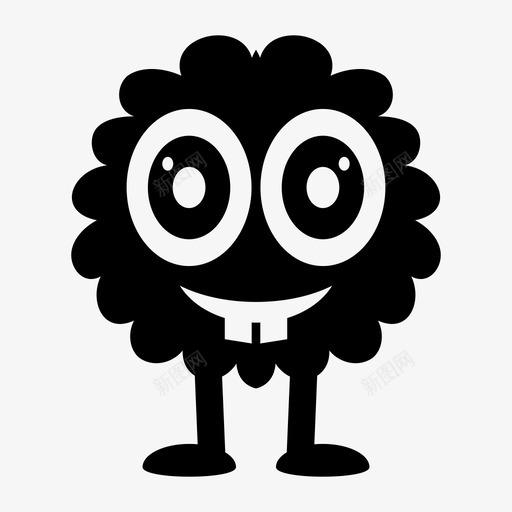 怪物可爱万圣节图标svg_新图网 https://ixintu.com 万圣节 可爱 固体 怪物 恐怖