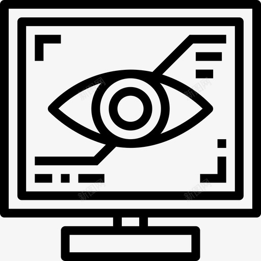 视觉印刷29线性图标svg_新图网 https://ixintu.com 印刷 线性 视觉