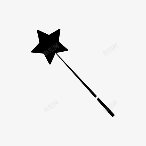 魔杖魔术师图标svg_新图网 https://ixintu.com 魔术师 魔杖