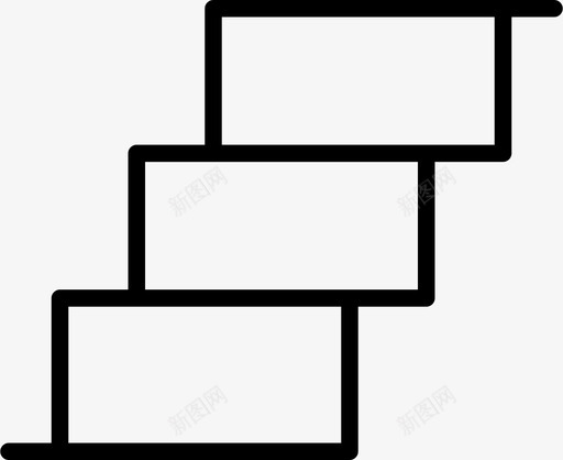 楼梯建筑攀爬图标svg_新图网 https://ixintu.com 天天 建筑 攀爬 楼梯