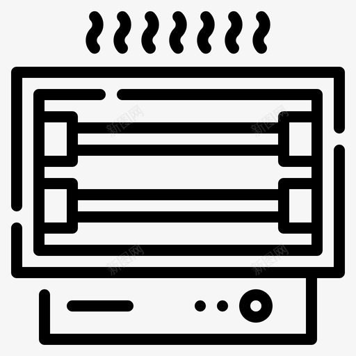 94冬季线性加热器图标svg_新图网 https://ixintu.com 冬季 加热器 线性