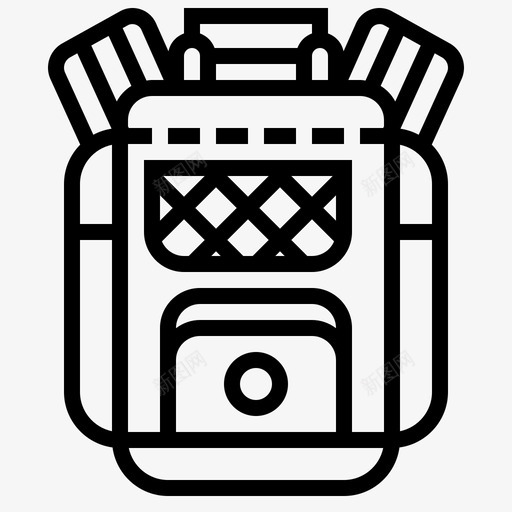 包潜水野营户外图标svg_新图网 https://ixintu.com 包潜水 娱乐 户外 潜水 神行 野营
