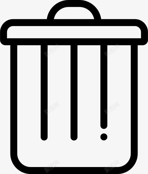 垃圾桶删除格式图标svg_新图网 https://ixintu.com 删除 图标 垃圾桶 基本 格式