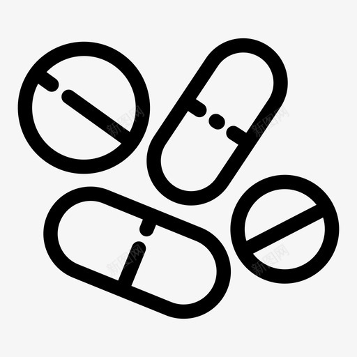 药片药物药剂学图标svg_新图网 https://ixintu.com 科学 药剂 药片 药物