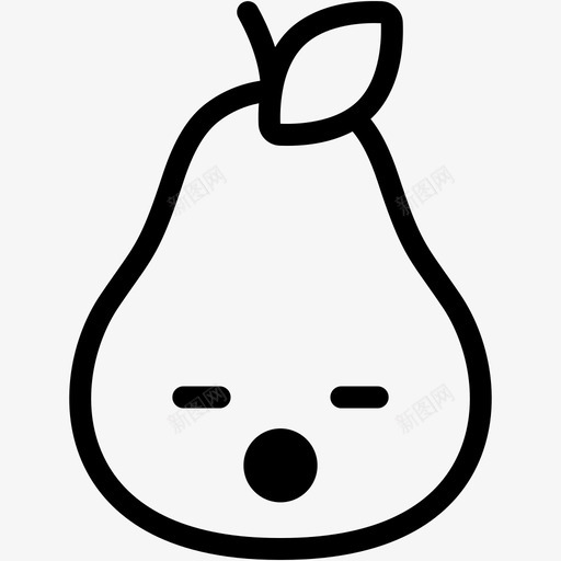 睡觉表情情绪图标svg_新图网 https://ixintu.com 情绪 感觉 睡觉 表情
