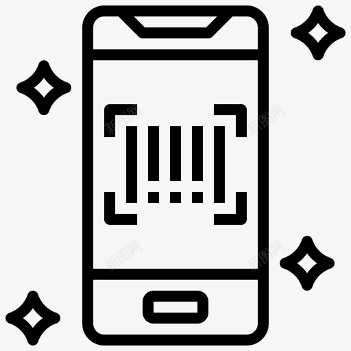 条形码价格产品图标svg_新图网 https://ixintu.com 产品 价格 手机 扫描 星期五 智能 条形码 概述 黑色