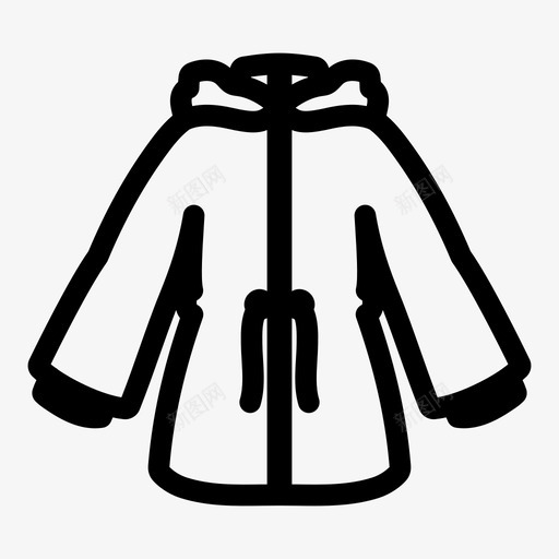夹克衣服时尚图标svg_新图网 https://ixintu.com 冬天 夹克 时尚 衣服