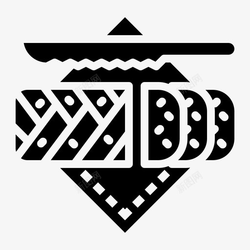 奶油酥饼八月面包店固体图标svg_新图网 https://ixintu.com 八月 固体 奶油 酥饼 面包店