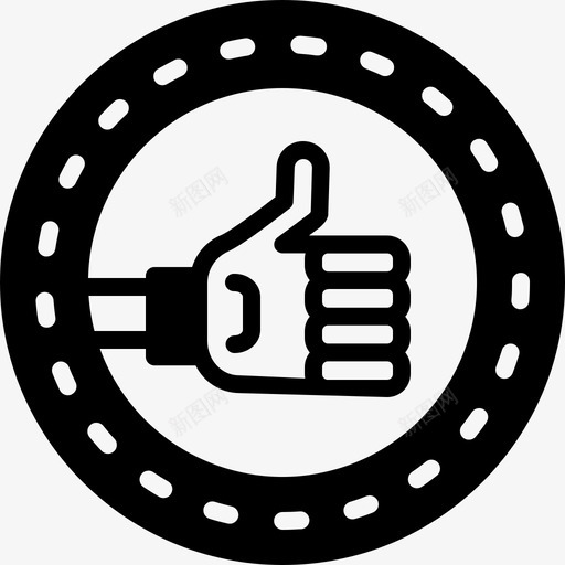 肯定赞成举手图标svg_新图网 https://ixintu.com 举手 大拇指 竖起 肯定 赞成