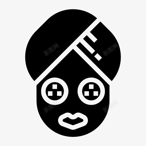 面膜spa黄瓜放松图标svg_新图网 https://ixintu.com solid spa 放松 理疗 酒店 面膜 黄瓜