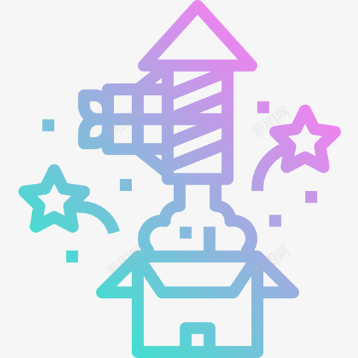 创意数字商务5梯度图标svg_新图网 https://ixintu.com 创意 商务 数字 梯度