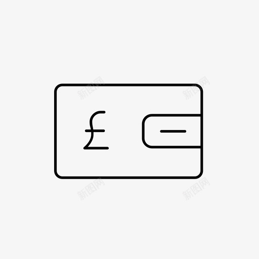钱包英镑现金钱图标svg_新图网 https://ixintu.com 现金 英镑 钱包