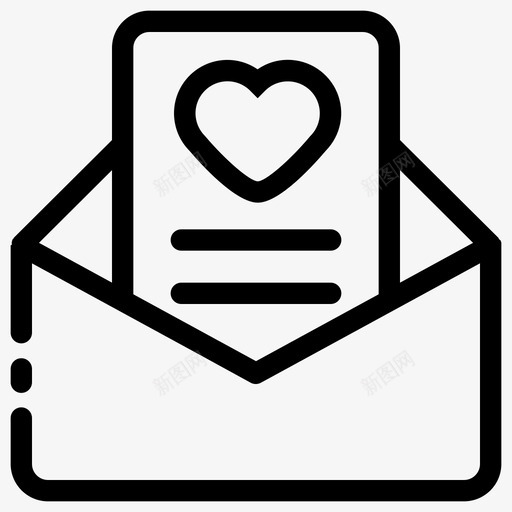 情书心信图标svg_新图网 https://ixintu.com 情书 情人节 浪漫 邮箱
