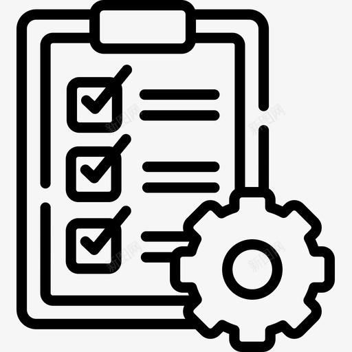 工厂32个直线作业图标svg_新图网 https://ixintu.com 32个 作业 工厂 直线
