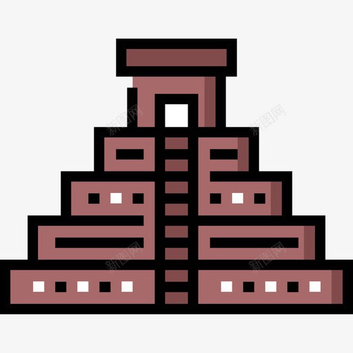 Teotihuacan5月5日线性颜色图标svg_新图网 https://ixintu.com 5日 5月 Teotihuacan 线性 颜色