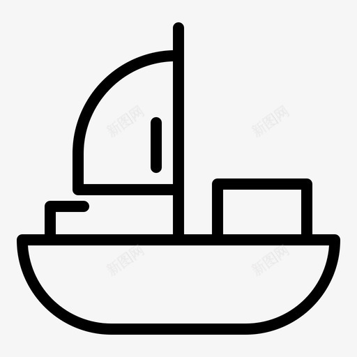 船游船航海图标svg_新图网 https://ixintu.com 帆船 游船 航海