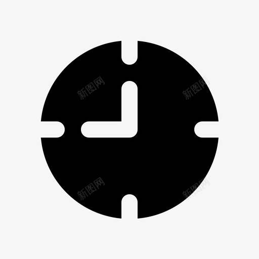 时钟家具家图标svg_新图网 https://ixintu.com 内部 字形 家具 时钟 时间