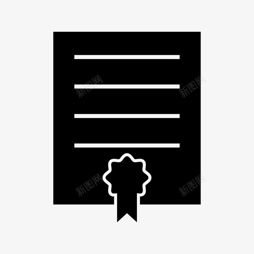 证书学历学位图标svg_新图网 https://ixintu.com 15级 企业管理 学位 学历 证书