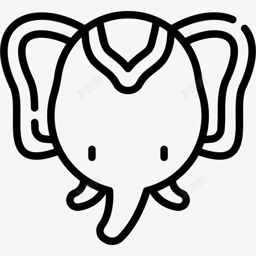 大象马戏团60直系图标svg_新图网 https://ixintu.com 大象 直系 马戏团