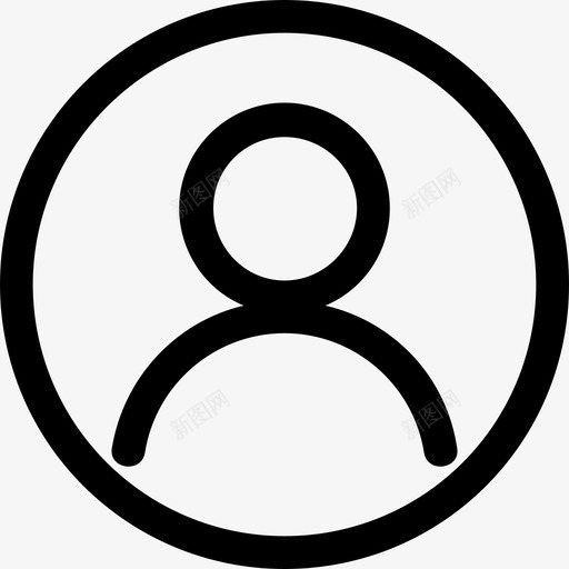 个人资料账户人图标svg_新图网 https://ixintu.com 个人资料 用户 账户