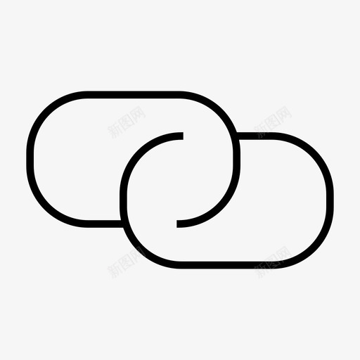 链接连接合作伙伴图标svg_新图网 https://ixintu.com 关系 合作伙伴 用户界面 粗体 连接 链接