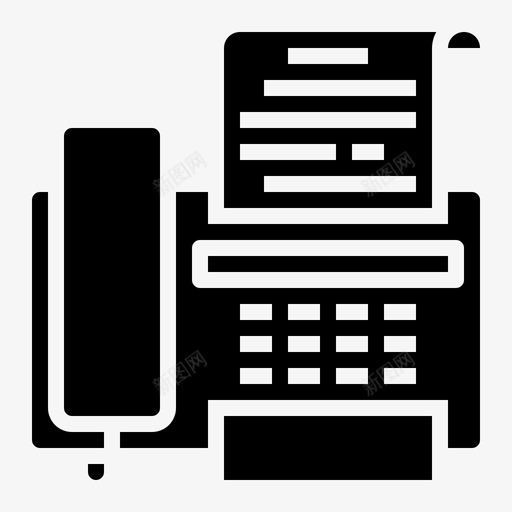 传真通讯邮件图标svg_新图网 https://ixintu.com 传真 信息 电话 通讯 邮件