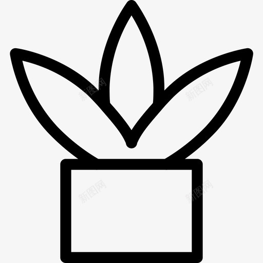 植物绿色夏天图标svg_新图网 https://ixintu.com 夏天 木头 植物 绿色