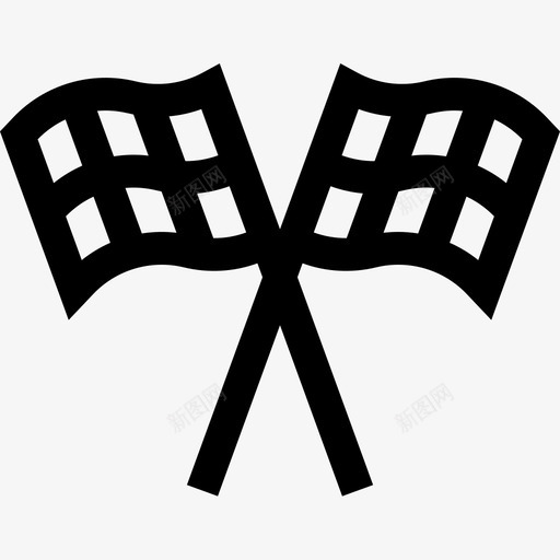 直线旗赛车旗图标svg_新图网 https://ixintu.com 直线 赛车