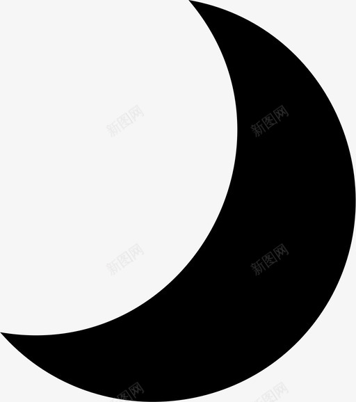 月亮黑暗夜晚图标svg_新图网 https://ixintu.com 夜晚 天空 太空 月亮 黑暗