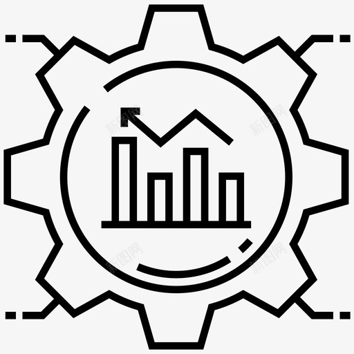齿轮图分析图表信息图图标svg_新图网 https://ixintu.com 信息 分析 创意 向量 图标 图表 数据分析 现代 齿轮