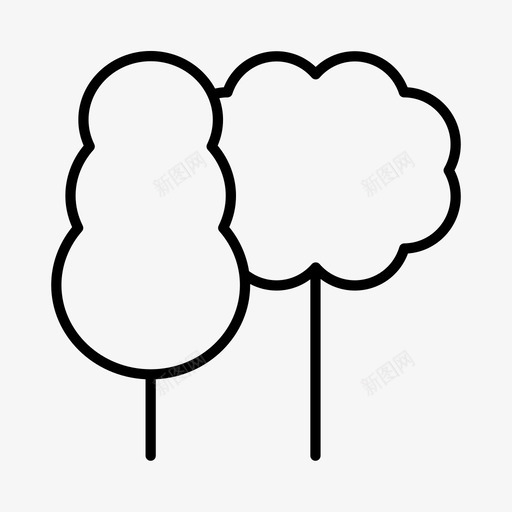 树木生态环境图标svg_新图网 https://ixintu.com 公园 树木 生态环境 自然