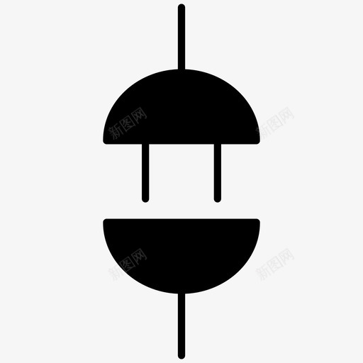 插件电抽象固体图标svg_新图网 https://ixintu.com 固体 抽象 插件 电电