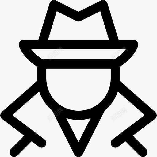 间谍软件网络犯罪直线型图标svg_新图网 https://ixintu.com 犯罪 直线 线型 网络 间谍软件