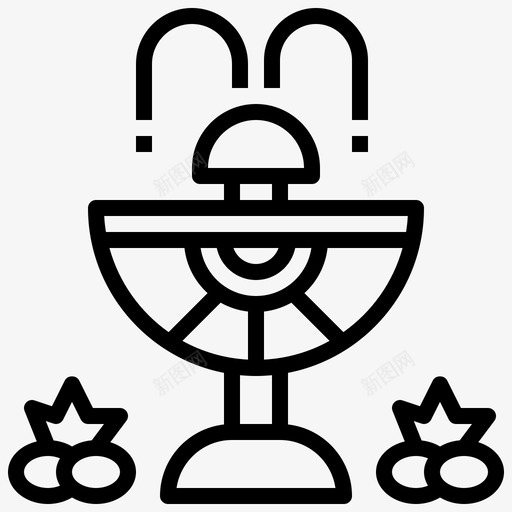 喷泉建筑与城市建筑图标svg_新图网 https://ixintu.com 元素 喷泉 城市 建筑 概述 自然 花园